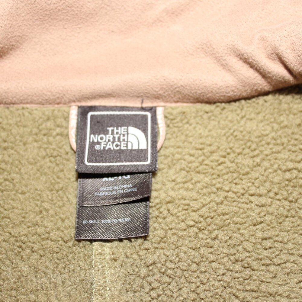 The North Face Womens Softshell Jacket AA5S Green Brown Size XL - Picture 5 of 11